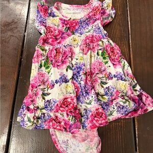Posh Peanut 6-12 Floral Baby Dress with Bloomers